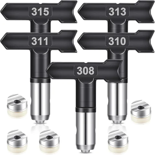 Miniatura 8 de 10 Piezas Puntas de Pulverización Puntas de Pulverización Reversibles Boquillas de Pulverización sin Aire para Pistolas Pulverizadoras de Pintura