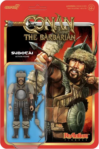 Super7 Conan The Barbarian Subotai - Figura de acción de Conan de 3.75 pulgadas con accesorios, coleccionables de películas clásicas y juguetes retro