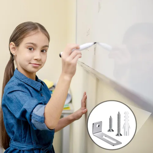 Miniatura 7 de Oudain Juego de 20 soportes de pared, accesorios de montaje para pizarra blanca, kit de accesorios de instalación de pared, soportes de montaje