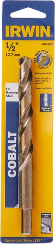 Miniatura 4 de Irwin Tools 63132 1/2 pulgada cobalto 135 grados longitud de trabajo, paquete de 6