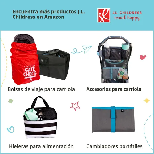 Miniatura 8 de J.L. Childress Funda acolchada para asiento de coche infantil - Bolsa de viaje para avión, se adapta a la mayoría de asientos de bebé e infantil