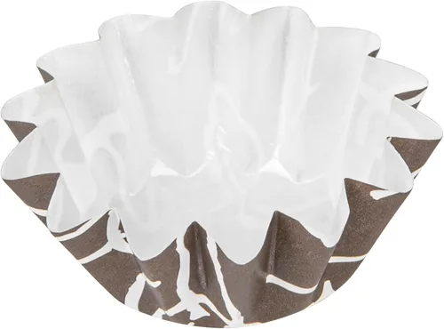 Miniatura 11 de Restaurantware Panificio - Tazas para hornear de 0.4 onzas, 200 forros acampanados para magdalenas, cajas de papel marrón y blanco congelables