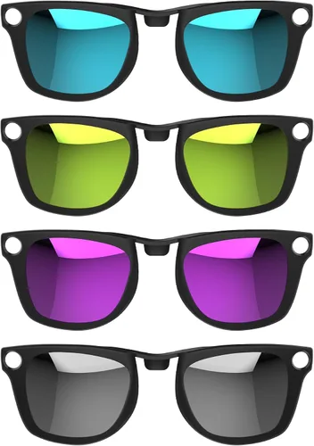 Miniatura 8 de HIBLOKS 4 clips polarizados para Ray-Ban Meta Wayfarer y Gen 2 (RW4008/RW4012 Grande 53-22), clip de decoloración para Meta Wayfarer Gen 2 Protege