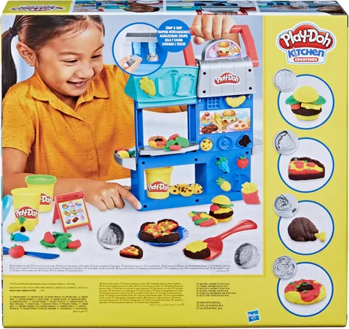Miniatura 13 de Play-Doh - Juego de cocina de dos lados para chefs ajetreados de Kitchen Creations, juego de cocina para niños en edad preescolar, manualidades
