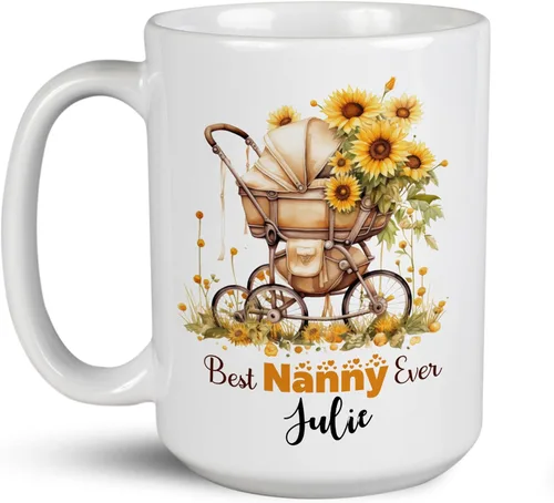 Miniatura 9 de Taza de café personalizada para fotógrafo, cámara con flores de gerbera, taza de té personalizada con nombre, regalo para amantes de la fotografía
