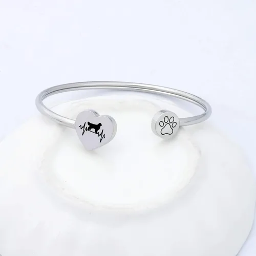 Miniatura 4 de FUSTMW Pulsera para dueño de perros salchichas boxeador Golden Retriever regalos para amantes de los perros Pitbull Boston Terrier
