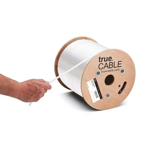 Miniatura 8 de TRUE CABLE Cable Cat6A para Enterramiento Directo, Blindado FTP, 500 pies, Impermeable, Clasificado para Exteriores CMX, Negro, 23AWG Cobre Puro