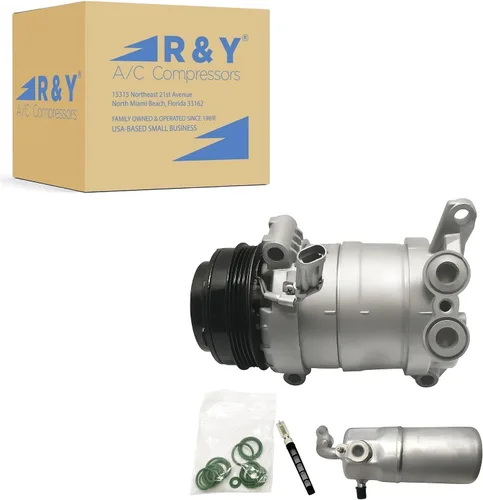 RYC Compresor de aire acondicionado automotriz y kit de embrague de A/C EG901K1 (para modelo de compresor: HU6)