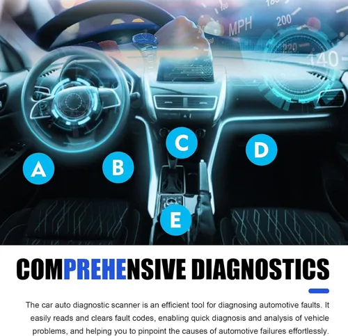 Miniatura 5 de Herramienta de diagnóstico OBDII para automóvil, ELM327 Escáner de datos del motor para monitoreo en tiempo real, herramienta portátil de lectura