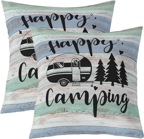 Miniatura 15 de Funda de almohada reversible con estampado para cama o sofá, decoración de coche de campamento, funda de cojín decorativa de granja occidental de 16