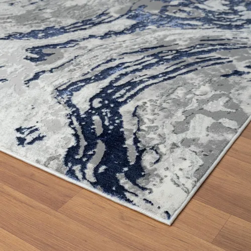 Miniatura 4 de LUXE WEAVERS Alfombra de área azul 2x3 con remolino de mármol