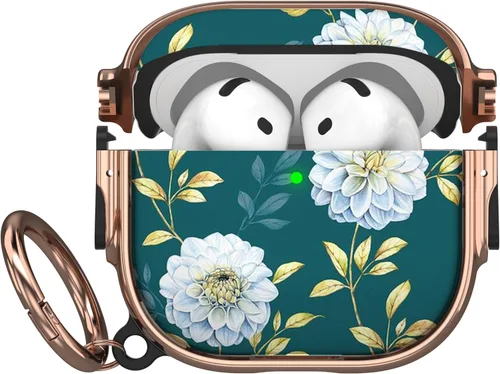 Miniatura 83 de Maxjoy Funda para AirPods 3 con cerradura, bonita funda protectora rígida para AirPod 3 de tercera generación para mujeres y hombres con llavero