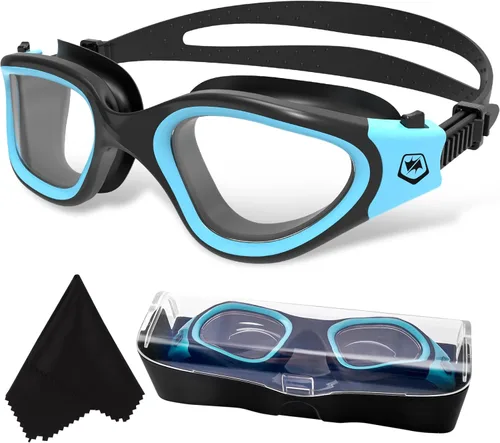 Miniatura 22 de WIN.MAX - Goggles de natación polarizados, antivaho, antirrayos ultravioleta, sin filtraciones y con visión clara para hombres, mujeres, adultos