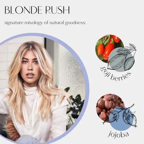 Miniatura 5 de Champú Privé Blonde Rush – Champú morado para cabello rubio – Sin amarillo, latón apagado, reparación de daños, para rubios decolorados con reflejos