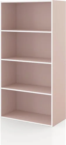 Miniatura 24 de Homes: Inside + Out Apexa - Estantería organizadora de almacenamiento de 2 cubos, estantería apilable de madera para cubos para organización
