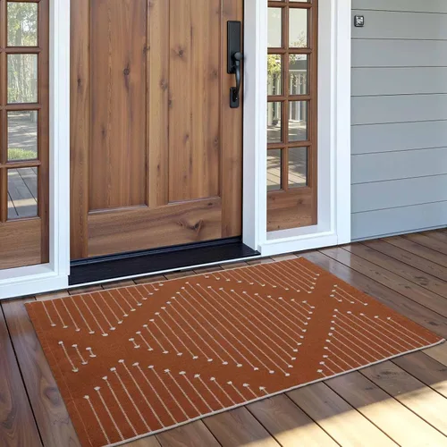 Miniatura 14 de LIVEBOX - Alfombra boho negra de 5 x 7 pies, grande y lavable para sala de estar, alfombra de algodón marroquí para dormitorio, interior y exterior