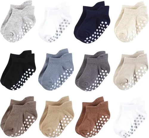 Miniatura 27 de Hudson Baby Calcetines antideslizantes unisex para bebé, Rosado Multi Girl