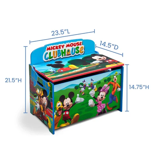 Miniatura 4 de Delta Children Caja de juguetes de lujo, Mickey Mouse de Disney Disney Mickey Mouse
