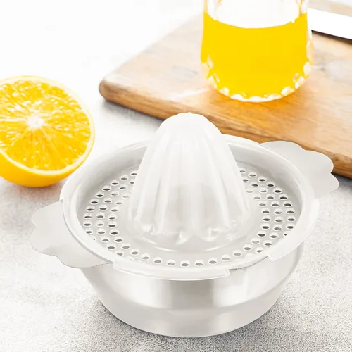 Miniatura 9 de Uonlytech Manual Stainless Steel Lemon Juicer 304 Food-grade Hand Squeezer Fruit Citrus Press for Kitchen and Outdoor Use
