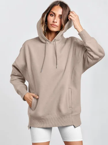 Miniatura 4 de ANRABESS Sudaderas con capucha de gran tamaño para mujer, sudadera de forro polar 2024, trajes de moda para adolescentes y niñas