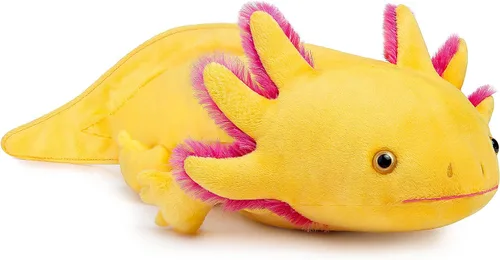 Miniatura 2 de Axolotl - Juguete de peluche de simulación de ajolote azul de 20 pulgadas, lagarto espeluznante lindo juguete de peluche real, colección de regalo