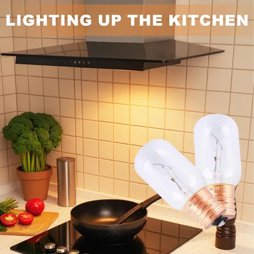 Miniatura 3 de Wadoy Bombilla de microondas compatible con LG, Frigidaire, Kenmore, Whirlpool, GE Range Microondas, 6912W1Z004B 125V 30W E17, bombilla de repuesto