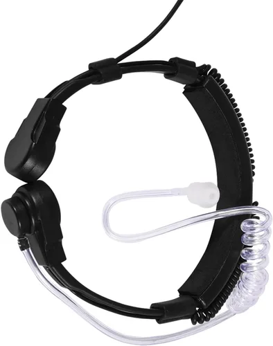 Miniatura 2 de Yoidesu 143 Micrófono de garganta Tubo Acústico Auricular PTT para UV5R Radio de 2 vías, Walkie Talkie, Micrófono de garganta PTT Auricular