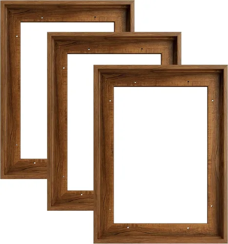 Miniatura 28 de Marco flotante para pintura en lienzo de 5 x 7 pulgadas con 0.6 a 0.8" de profundidad, paquete de 3 marcos flotantes para impresiones en lienzo