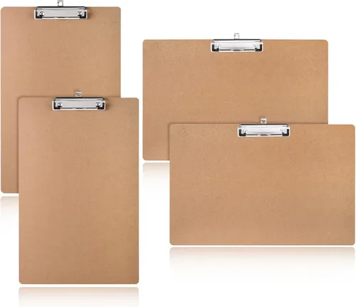Miniatura 8 de Jspupifip Paquete de 2 portapapeles de 11 x 17 pulgadas con clip de perfil bajo, portapapeles de madera extra grande, tablero de dibujo de arte