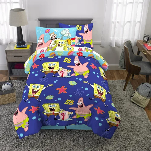 Miniatura 172 de Franco - Juego de edredón y sábanas supersuaves con funda, para niños, 7 piezas, tamaño matrimonial, Five Nights At Freddy's Cinco noches en Freddy's