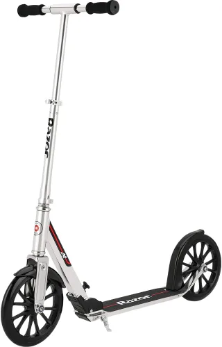 Razor A6 Kick Scooter for Kids Ages 8+ - Extra-Tall Handlebars & Longer Deck, 10" Urethane Wheels, Aluminum Frame, Anti-Rattle Technology, for
