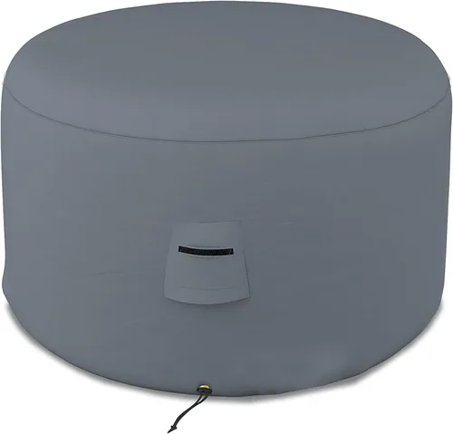 Miniatura 11 de Covers & All Funda otomana redonda, PVC de 12 onzas, impermeable, resistente a los rayos UV y a la intemperie, protector de muebles de jardín