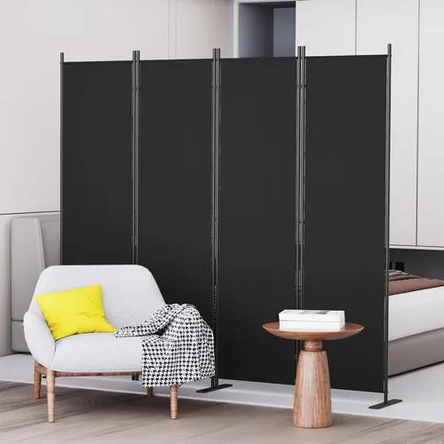 Miniatura 12 de C-Hopetree Divisor de habitación de 1 panel, pantalla de privacidad plegable para interiores de 6 pies de alto, separador de división portátil