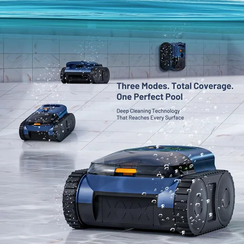 Miniatura 6 de Aspiradora robótica inalámbrica SAT 25 para piscina, navegación por sonar AI, tiempo de ejecución de 180 minutos, limpiador automático de escalada