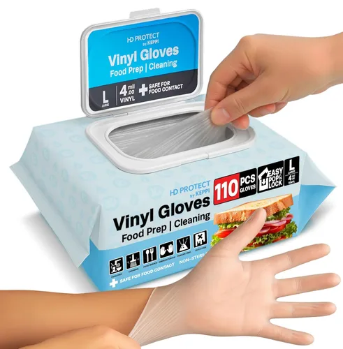 Miniatura 9 de Keppi 100 unidades de guantes desechables - libres de BPA y látex - guantes desechables sin látex - para manejo de alimentos - seguros para Guantes