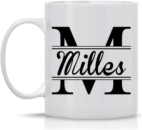 Miniatura 9 de InterestPrint Taza de café personalizada para papá con nombres de los niños, taza de Feliz Navidad de tus hijos pequeños favoritos, regalo