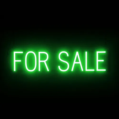 Miniatura 12 de SpellBrite Letrero de venta para empresas Señales relacionadas con la venta con aspecto de neón, luces LED blancas 16.3 x 6.3 pulgadas Blanco