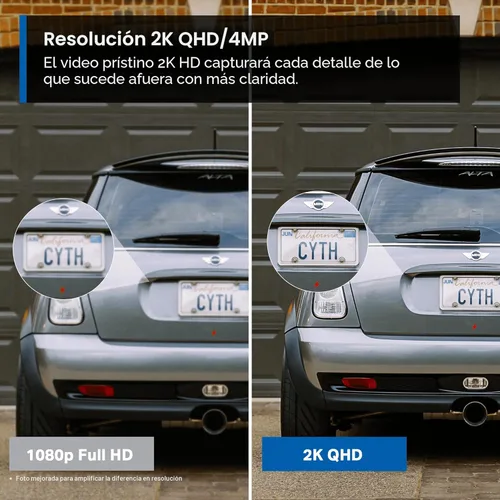 Miniatura 3 de Tapo by TP-Link MagCam sin cables, cámara de seguridad inteligente alimentada por batería 2K para interiores y exteriores, montaje magnético, visión