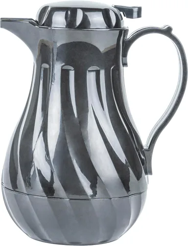 Miniatura 12 de Restaurantware Jarra térmica para café, paquete de 1 servidor de café aislado de plástico de 20 onzas con mango ergonómico, cafetera negra