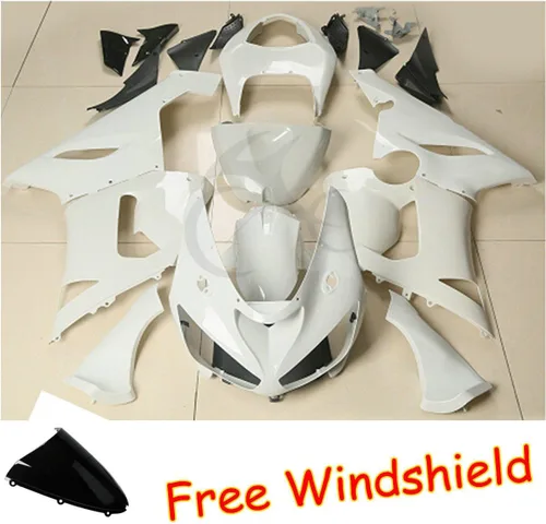Miniatura 2 de TCT-MOTORPARTS Cuerpo de carenado de plástico sin pintar para Kawasaki Ninja ZX6R ZX 636 6R 05-06