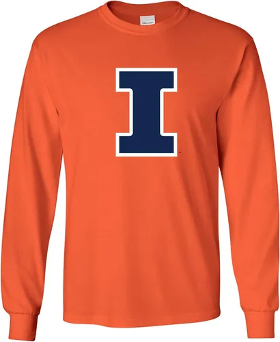 UGP Campus Apparel NCAA Oficialmente licenciado Colegio - Universidad Color del equipo Logotipo principal Manga larga Illinois Fighting Illini