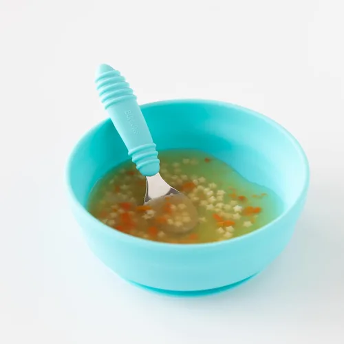 Miniatura 7 de Bumkins Cuenco para bebé, succión de silicona, para bebés, niños pequeños y niños, destete LED para bebés, esenciales para alimentación, silicona
