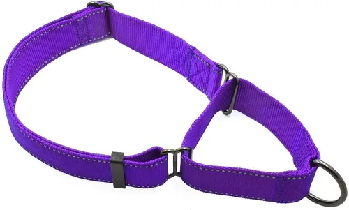 Miniatura 21 de Max and Neo Collar de nailon Martingale para perros - Donamos a un rescate de perros por cada collar vendido (Grande, Negro)