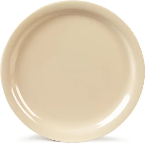 Miniatura 9 de Carlisle FoodService Products Kingline - Plato llano de plástico reutilizable para el hogar y restaurantes, melamina, 9 pulgadas, blanco