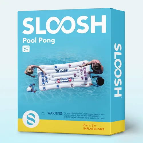 Miniatura 7 de SLOOSH Juego de juguetes de piscina, juego de lanzamiento de pong, juguetes de agua para adultos y niños, juegos familiares, flotadores inflables