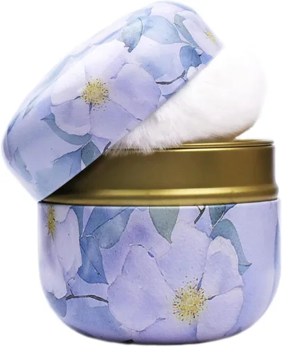 Miniatura 10 de Topwon Estuche de polvo con soplete de polvo para polvo corporal Estuche de polvo para bebé y mamá (negro)