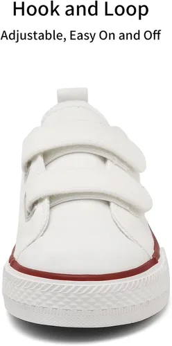 Miniatura 5 de Tenis de lona con correa ajustable para niños y niñas pequeños