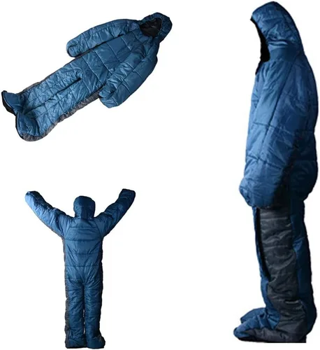 Miniatura 7 de Gaorui Humanoid Outdoor Camping Invierno Interior Portátil Ultraligero Caliente Adulto Saco De Dormir A Prueba De