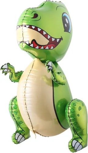 Miniatura 15 de Globos de dinosaurio de pie con diseño de tiranosaurio para fiesta de cumpleaños, baby shower. Kit de decoración de suministros inflables