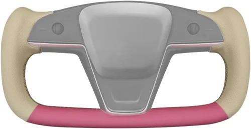 Miniatura 34 de MEWANT Funda para volante de automóvil de piel sintética cosida a mano para Tesla Yoke Model S Plaid 2021-2023/Model X 2021-2023, accesorios